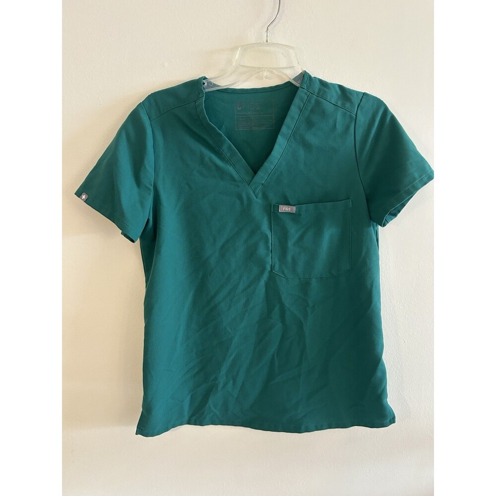 SOLD! Figs Technical Collection Catarina Scrub Women’s Green Shirt Size XS